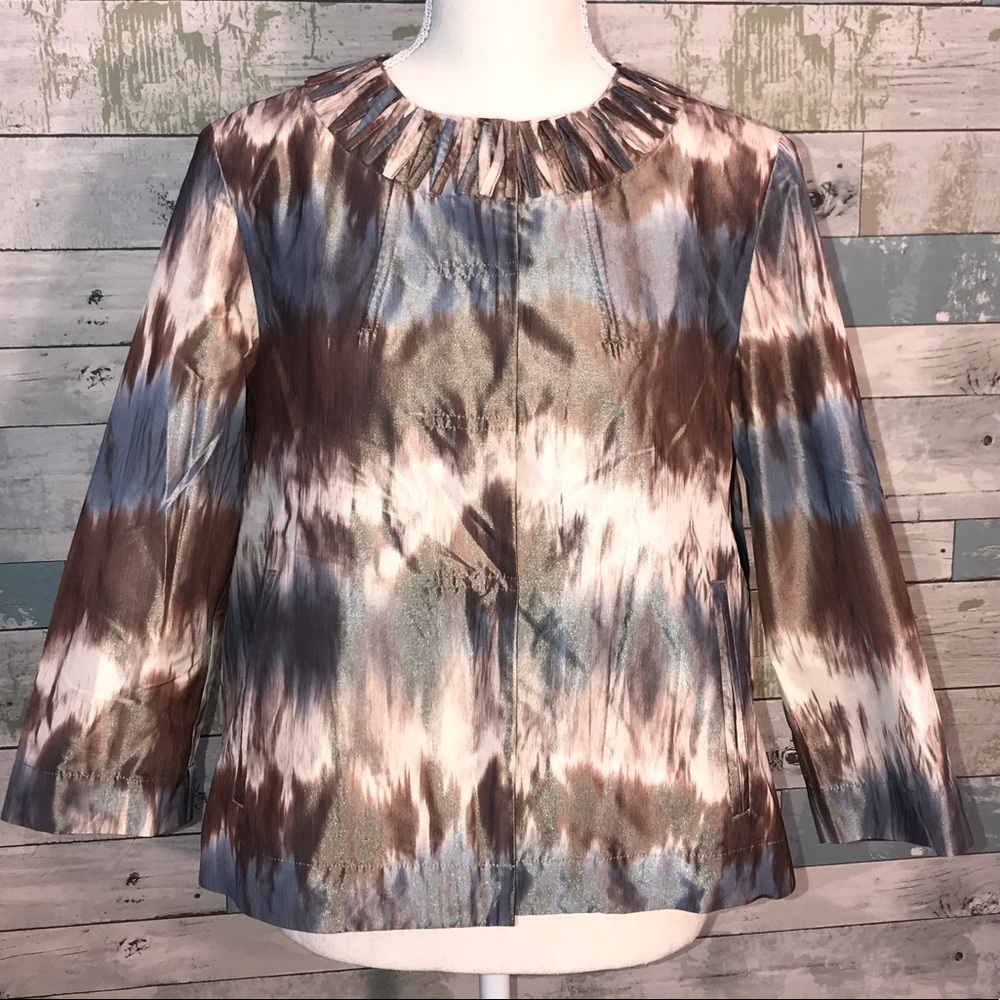 Chico’s tie dye look jacket size 0             142